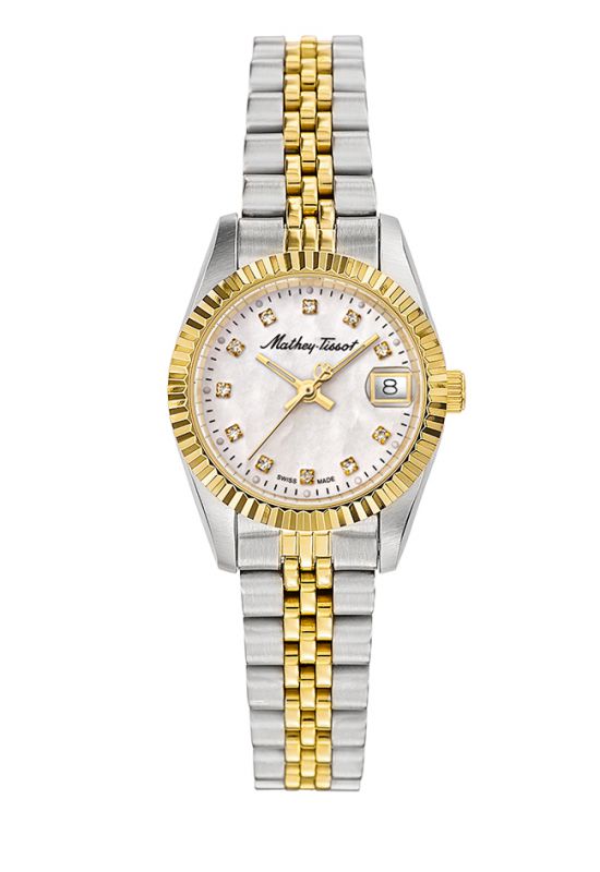 Mathey Tissot Analog Mother of Pearl Dial Women s Watch D710BI