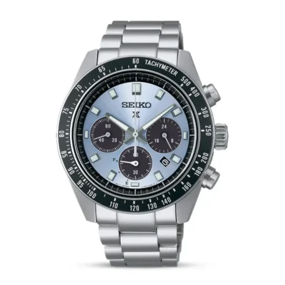 Seiko Prospex SSC935P1 Speedtimer with blue dial and steel strap