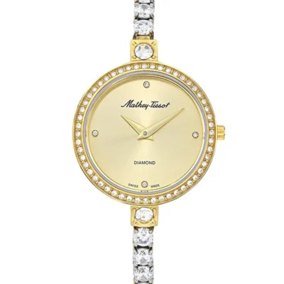 Mathey Tissot D986SPDI Gold Dial Ladies Watch