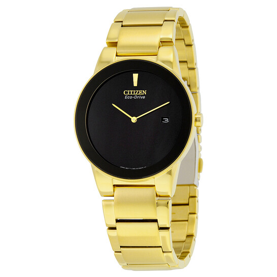 Citizen AU1062-56E Axiom Black Dial Gold-tone Men's Watch