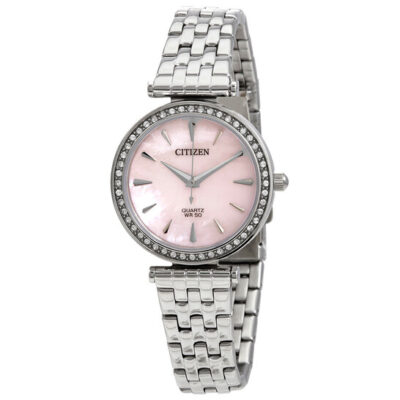Citizen ER0210-55Y Crystal Pink Ladies Watch