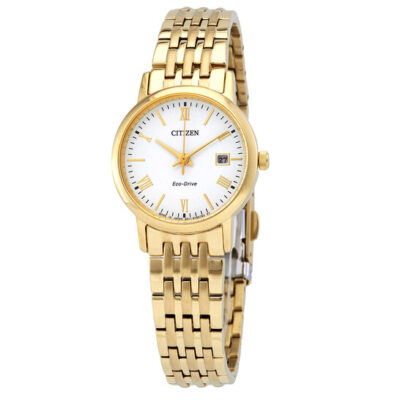 Citizen EW1582-54A Eco-Drive White Dial Ladies Watch