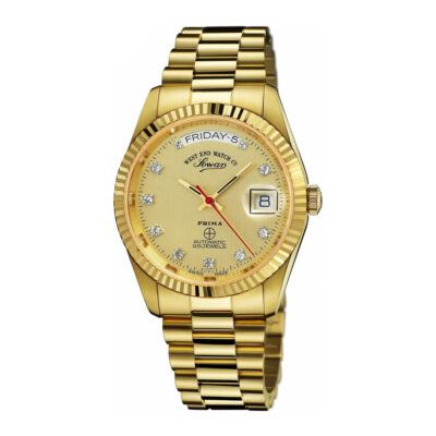 West end Men's Stainless Steel Automatic Watch Gold 6828.35.2795R