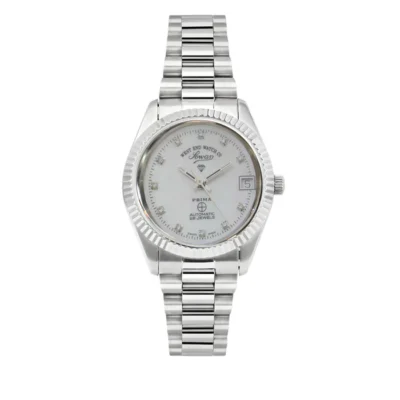 THE CLASSICS 32 - WHITE MOTHER OF PEARL DIAL WITH 11 DIAMONDS