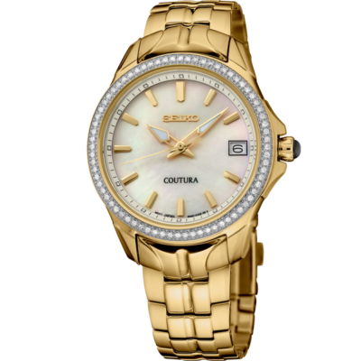 Seiko SUR592 Coutura Gold-Tone Diamond