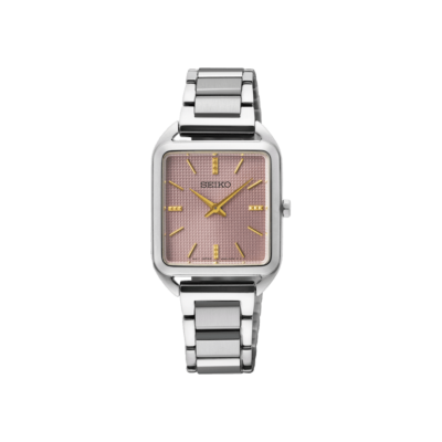 Seiko SWR077P1 Quartz Pink Dial Ladies Watch