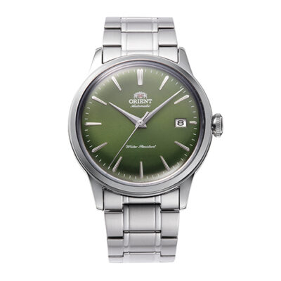 Orient Bambino Version 7 38mm Automatic Dress Watch in Forest Green Model: RA-AC0M09E30B
