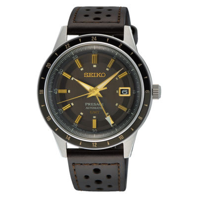 Seiko SSK013J1 Presage Style 60's Watch Automatic GMT
