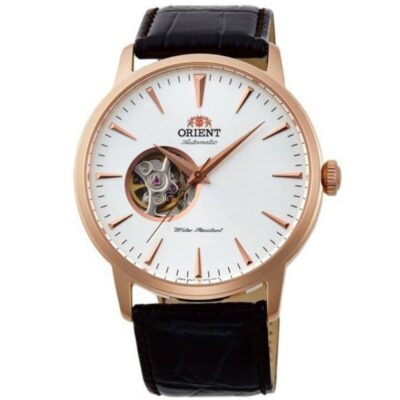 Men Classic Japan Automatic Analog Watch Skeleton ORIENT TAG02002W0 White Dial 41mm