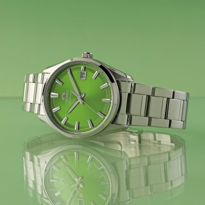 Orient Classic RA-AC0R05E30B Stretto Date Automatic Green Dial Watch - Image 2